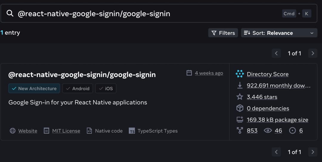 Expo GO를 지원하지 않으며, Native Code를 포함한다.