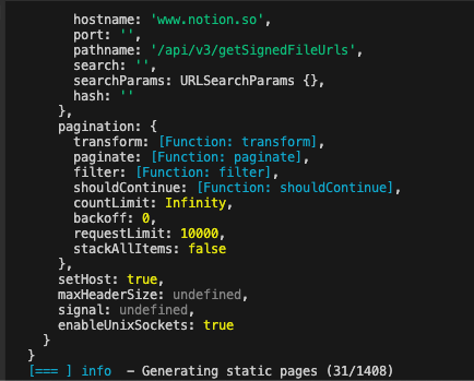 next.js-notion-template 무한 빌드