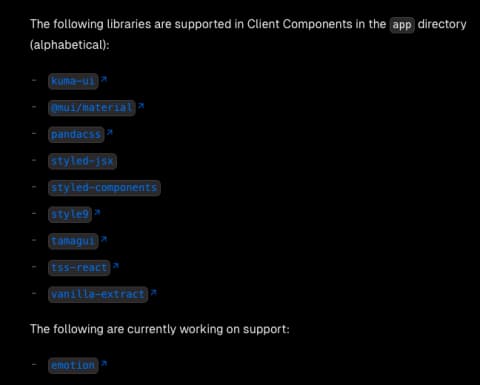 Next.JS 13 App routing에 가장 적합한 CSS 프레임워크는 무엇일까?