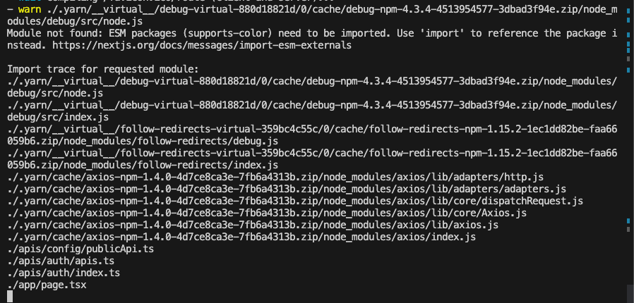 Required Package: debug