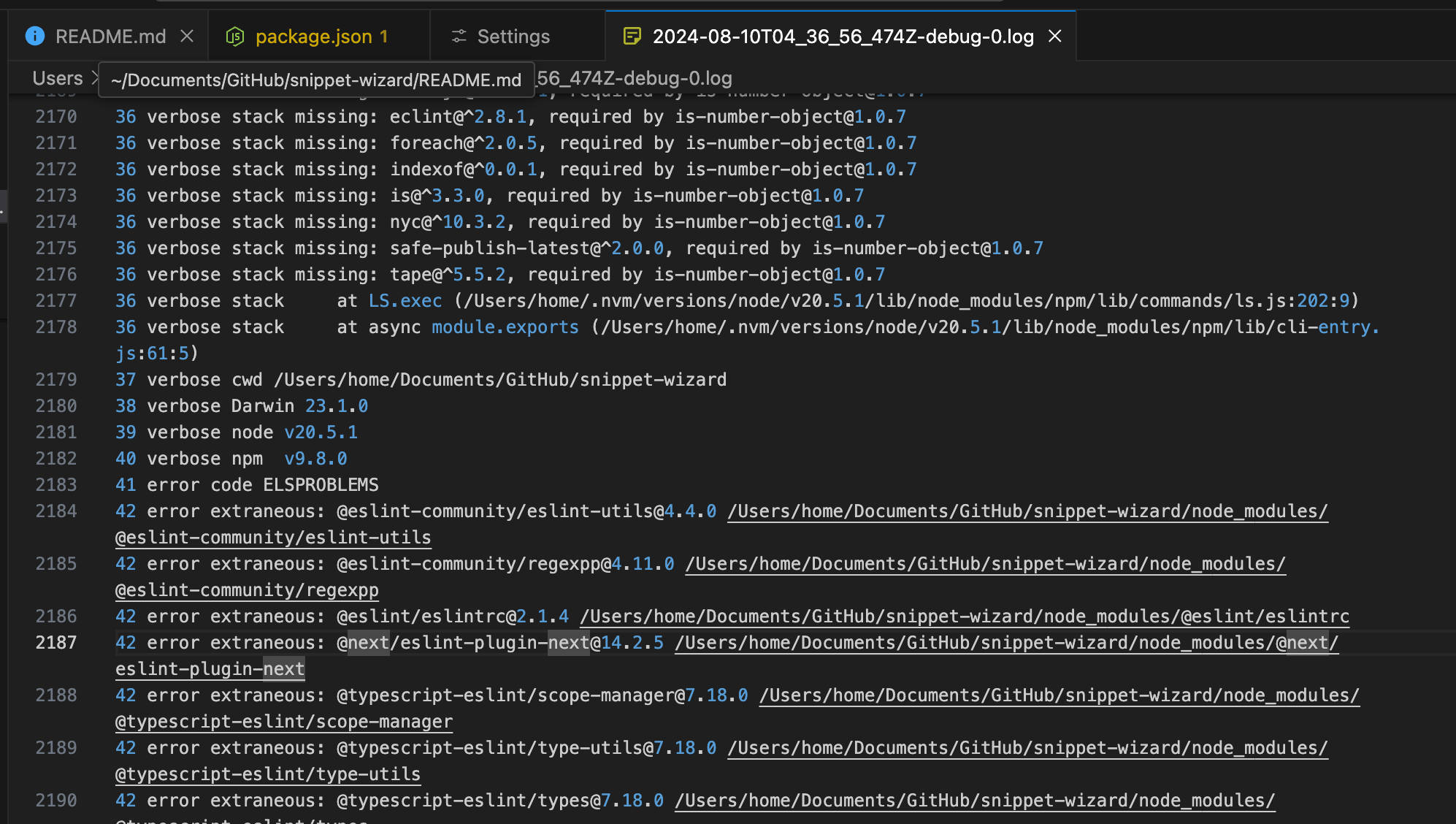 VSCode 확장프로그램 배포 시(vsce publish) 에러 해결